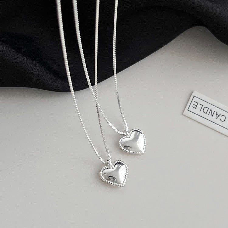 Petite Mirror-Heart Pendant