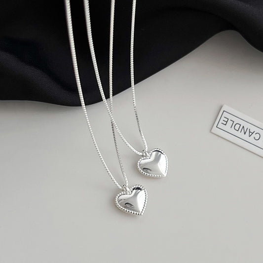 Petite Mirror-Heart Pendant